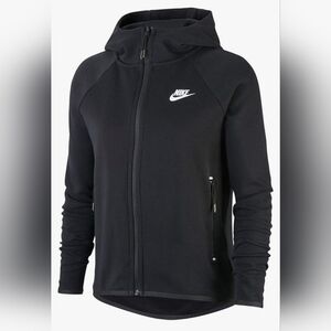 Nike Medium women's‎ tech fleece black cape hoodie